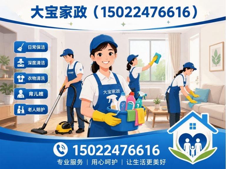 北辰区大宝家政展示图